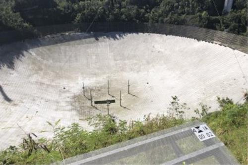 Arecibo observatory in puerto rico accomplish not continue rebuilt